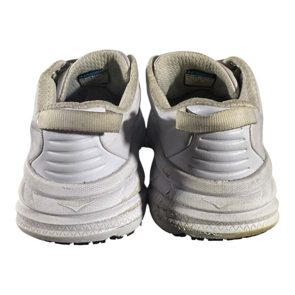 HOKA One One Bondi SR White Leather Slip Resistant Work Shoes Men’s Size 8 - Picture 5 of 8